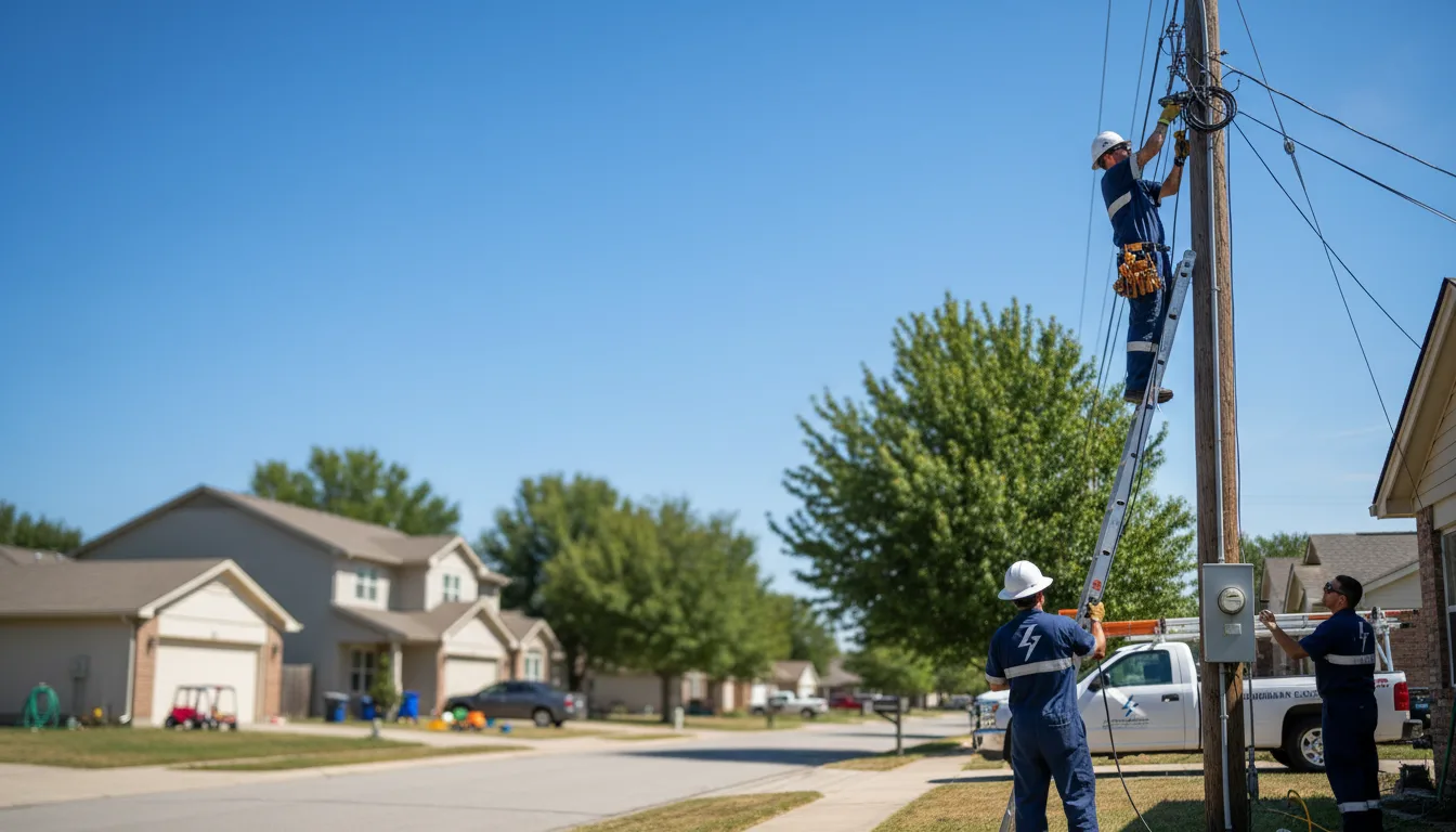 Residential electrician providing installation services in Comins, MI